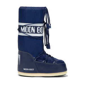 Unisex Blue Nylon Snow Boots MOON BOOT