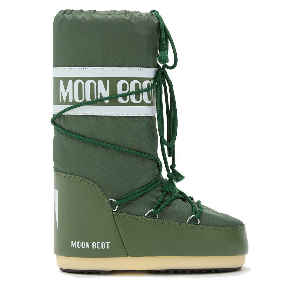 Stivali da Neve Unisex MOON BOOT Icon Nylon Forest Green