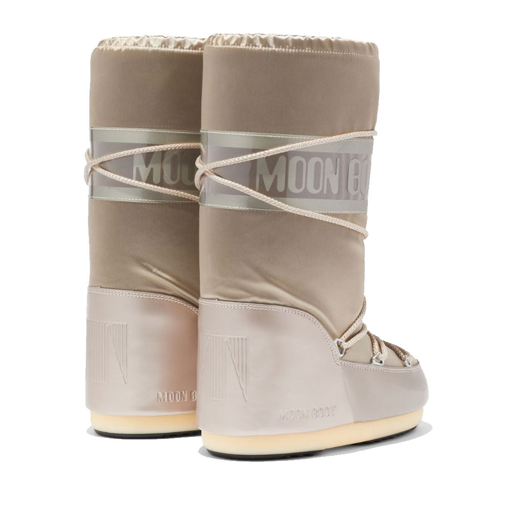 Stivali da Neve Donna MOON BOOT Icon Glance in Raso Platinum