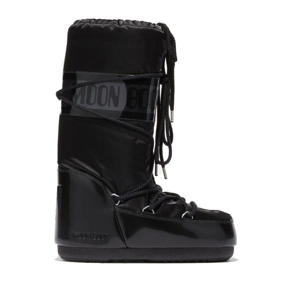 Stivali da Neve Donna MOON BOOT Icon Glance in Raso Black