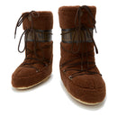 Stivali da Neve Donna MOON BOOT Icon Fleece in Tessuto Teddy Marrone