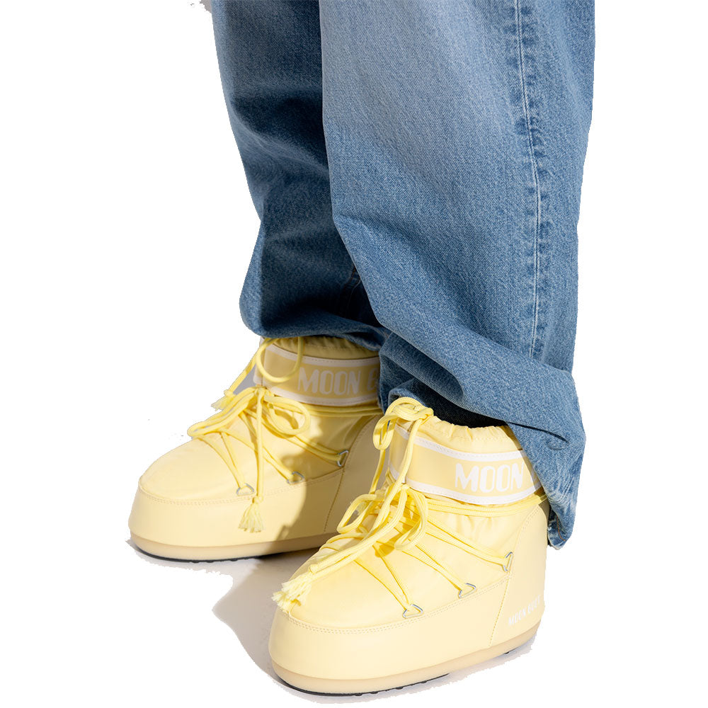 Stivali da Neve Donna MOON BOOT Icon Low in Nylon Light Yellow