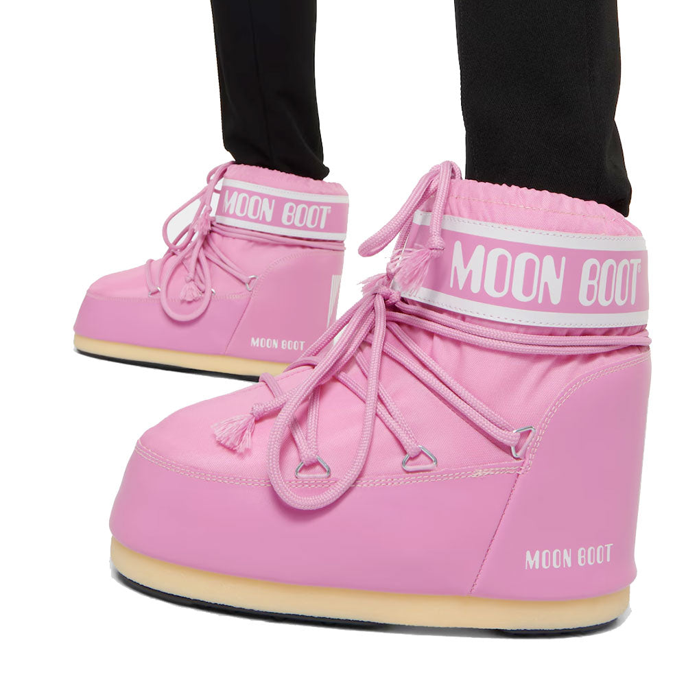 Stivali da Neve Donna MOON BOOT Icon Low in Nylon Rosa