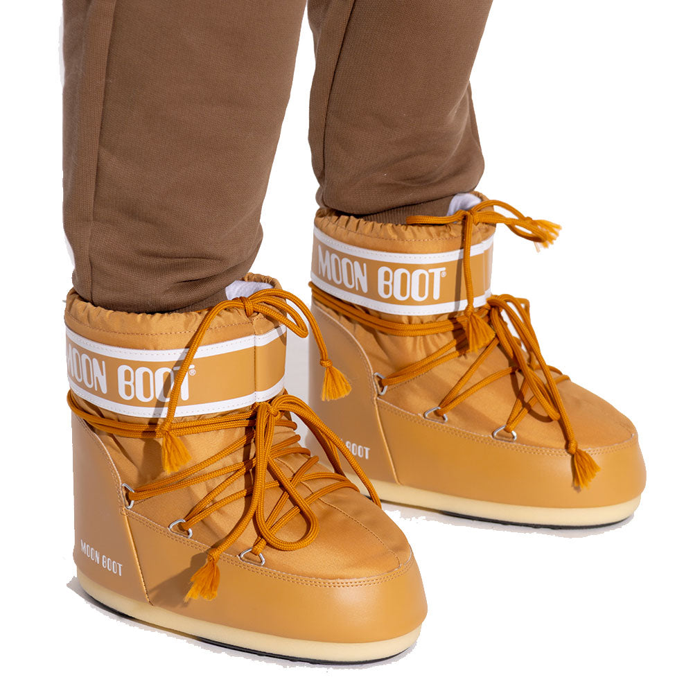 Stivali da Neve Donna MOON BOOT Icon Low in Nylon color Cognac
