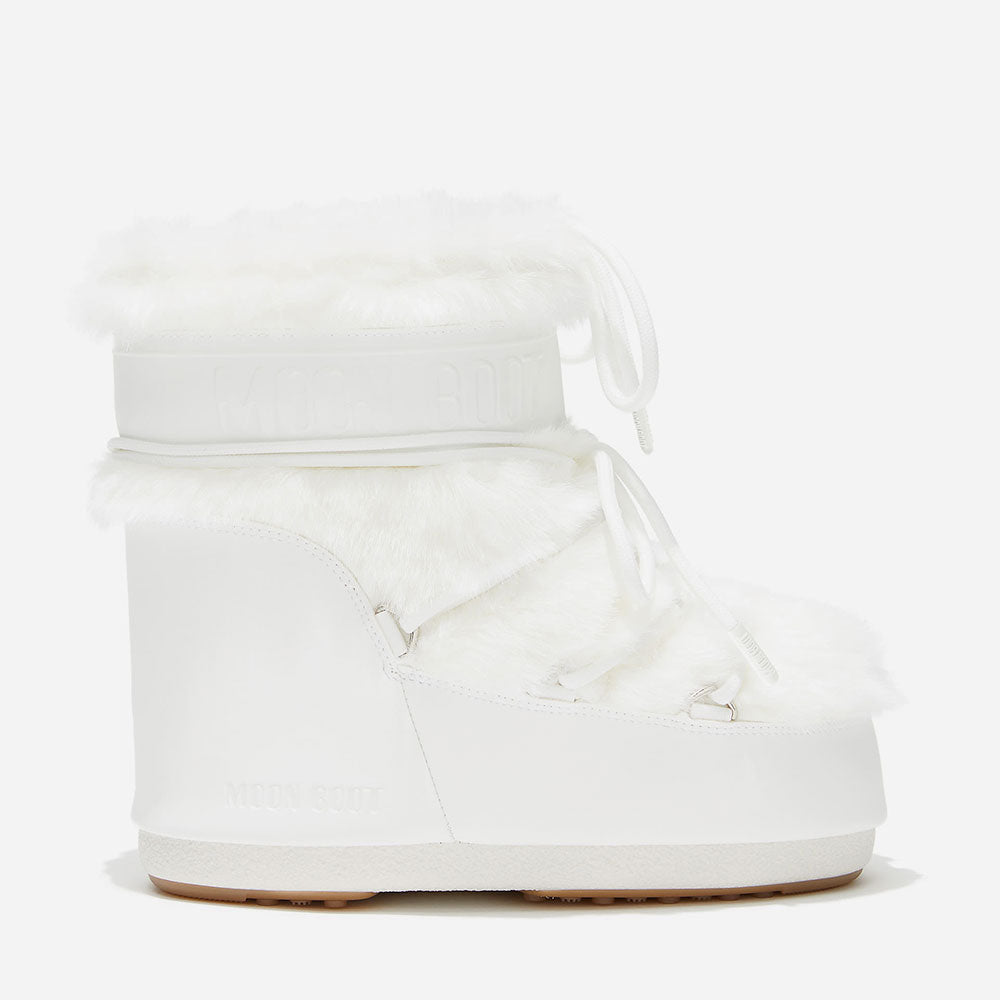 Stivali da Neve Donna MOON BOOT Icon Low Faux Fur Optical White