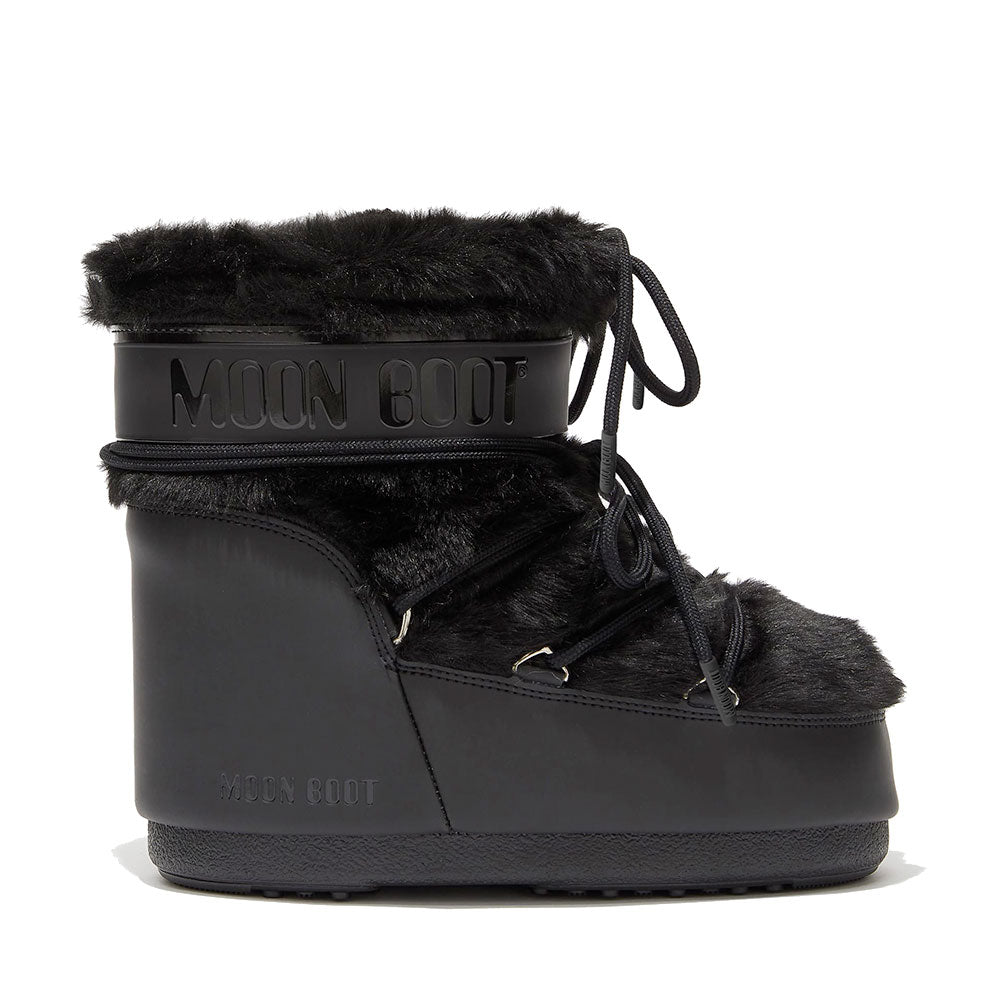 Stivali da Neve Donna MOON BOOT Icon Low Faux Fur Black