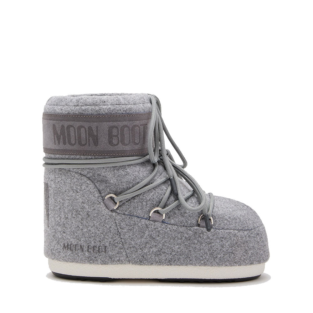 Stivali da Neve Donna MOON BOOT Icon Low Felt in Feltro Grigio