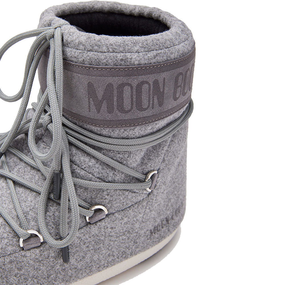 Stivali da Neve Donna MOON BOOT Icon Low Felt in Feltro Grigio