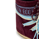 Stivali da Neve Donna MOON BOOT Icon Low Suede Laces in Pella Scamosciata Bordeaux