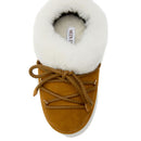 Scarpe da Neve Donna MOON BOOT Mule EVX Suede in Pelle Scamosciata color Cognac