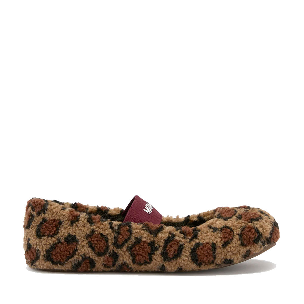 Ballerine Donna MOON BOOT Fleece in Teddy Leopardato