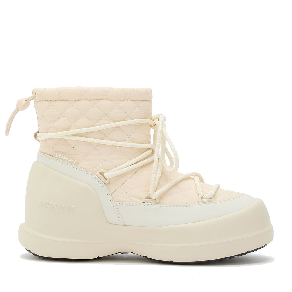 Stivali da Neve Donna MOON BOOT Mezzaluna Quilted Mid color Crema