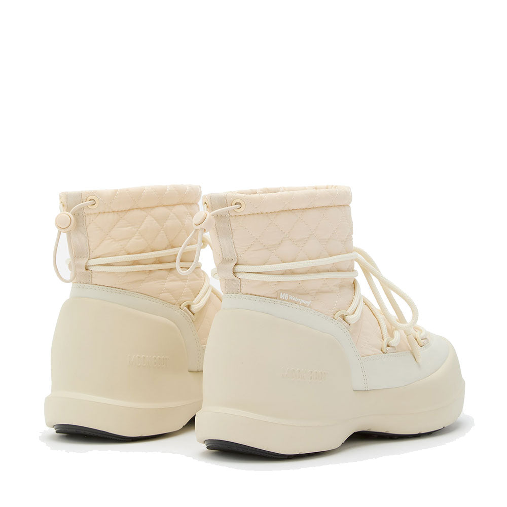 Stivali da Neve Donna MOON BOOT Mezzaluna Quilted Mid color Crema