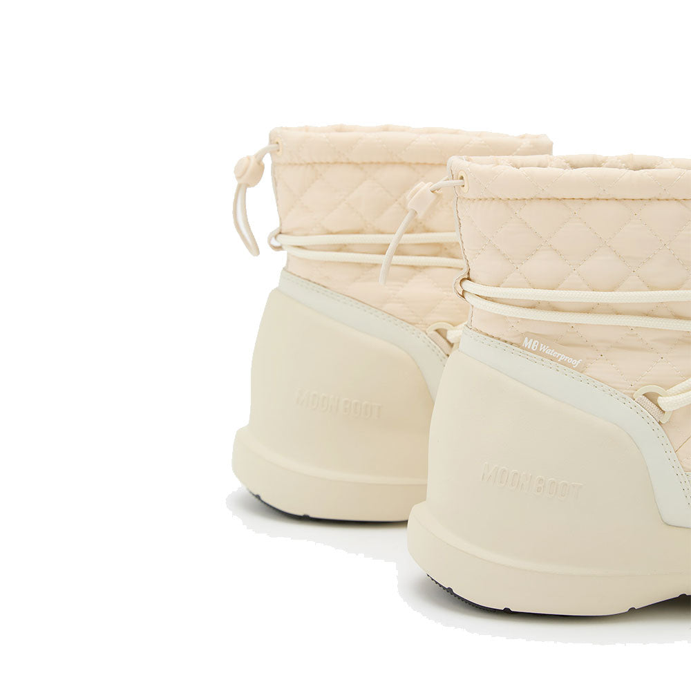 Stivali da Neve Donna MOON BOOT Mezzaluna Quilted Mid color Crema