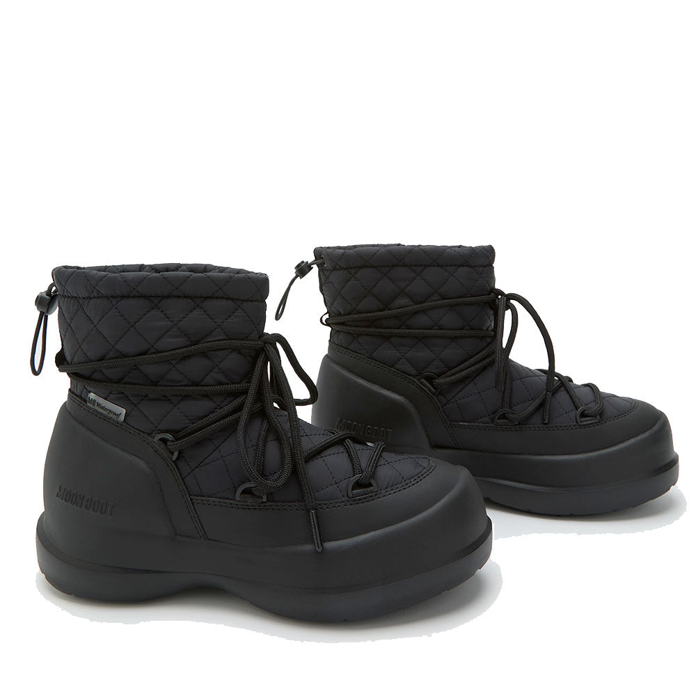 Stivali da Neve Donna MOON BOOT Mezzaluna Quilted Mid Black