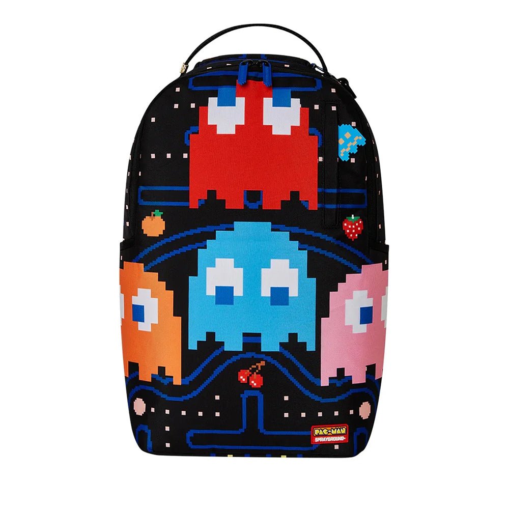Zaino Unisex SPRAYGROUND in Tessuto stampa Dlxr: Pac-Man: Ghost Gang Sm
