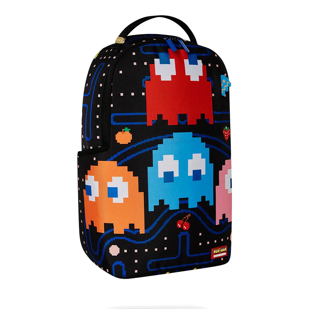 Zaino Unisex SPRAYGROUND in Tessuto stampa Dlxr: Pac-Man: Ghost Gang Sm