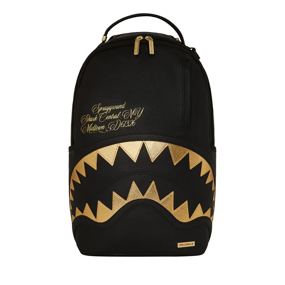 Zaino Unisex SPRAYGROUND stampa Shark Central Gold Dlxsv