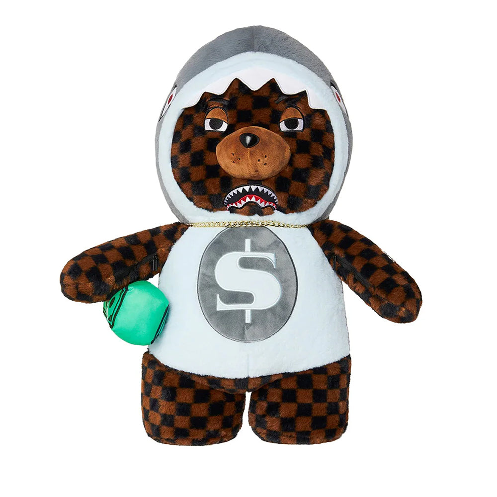 Zaino Teddy Bear SPRAYGROUND stampa Moneybear in Shark Costume