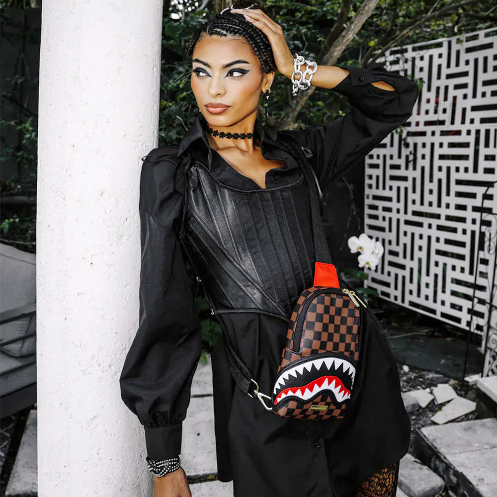 Monospalla SPRAYGROUND stampa Sawtooth Sharks in Paris