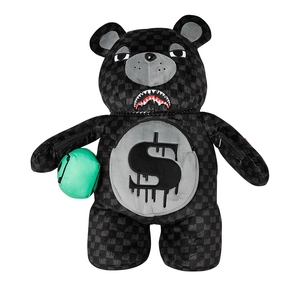 Zaino Teddy Bear SPRAYGROUND stampa Dripping Sharks in Paris Moneybear