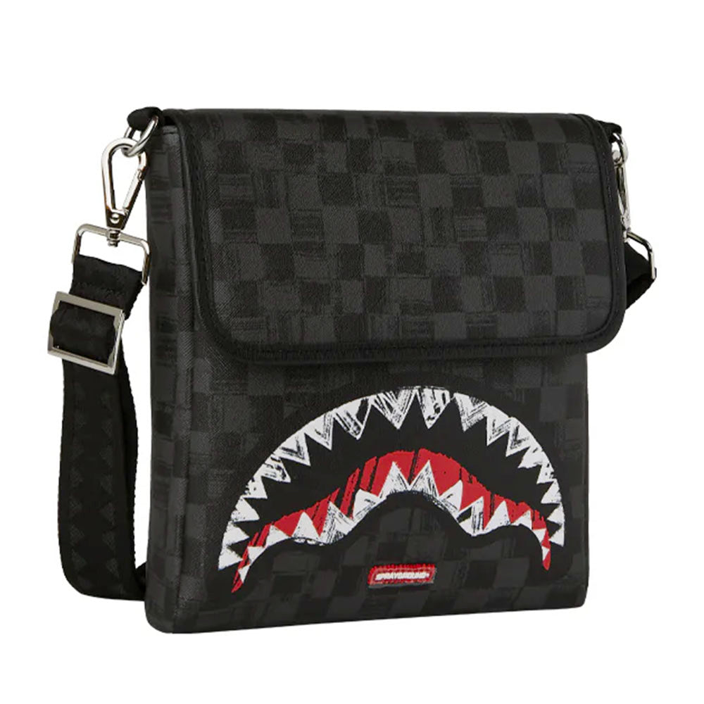 Borsello Uomo SPRAYGROUND stampa Scribble Shark
