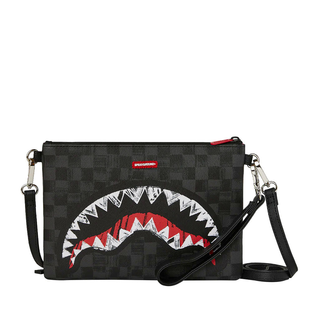 Pochette con Tracolla SPRAYGROUND stampa Scribble Shark