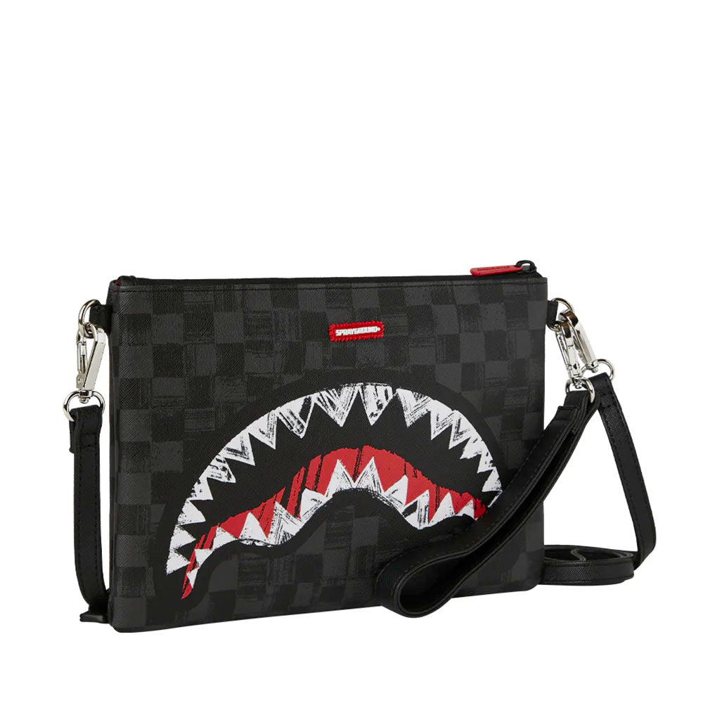 Pochette con Tracolla SPRAYGROUND stampa Scribble Shark