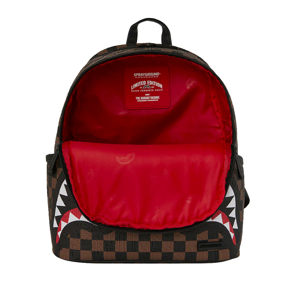 Zaino Small SPRAYGROUND stampa Check 2 Emboss Savage