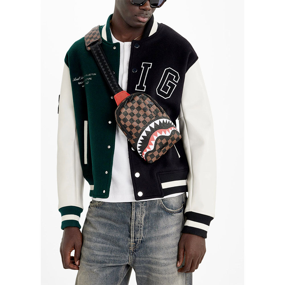 Monospalla SPRAYGROUND stampa Check 2 Emboss