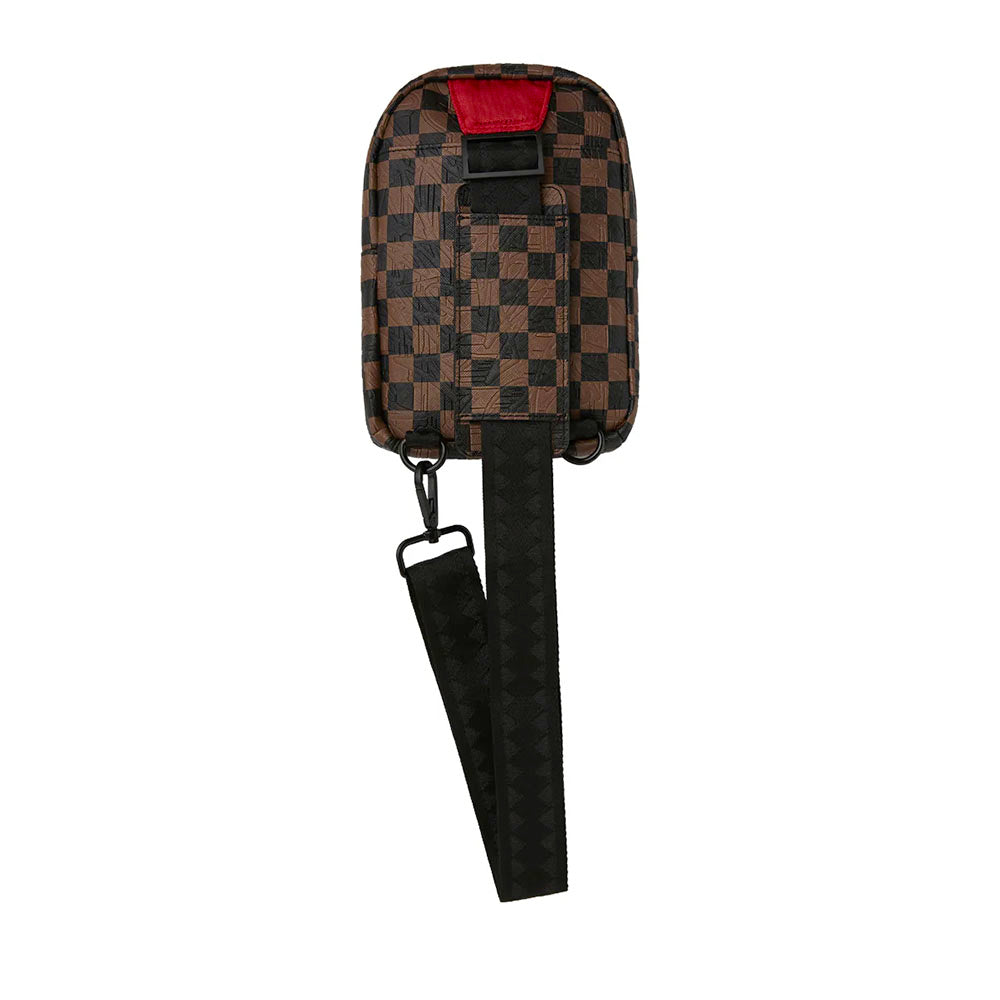 Monospalla SPRAYGROUND stampa Check 2 Emboss