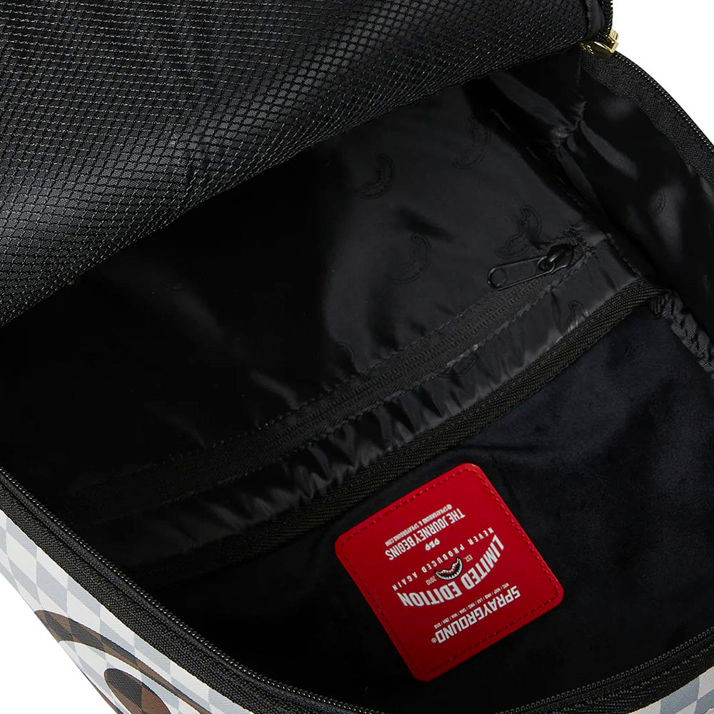 Zaino Unisex SPRAYGROUND stampa Cream and Brown Tear Check