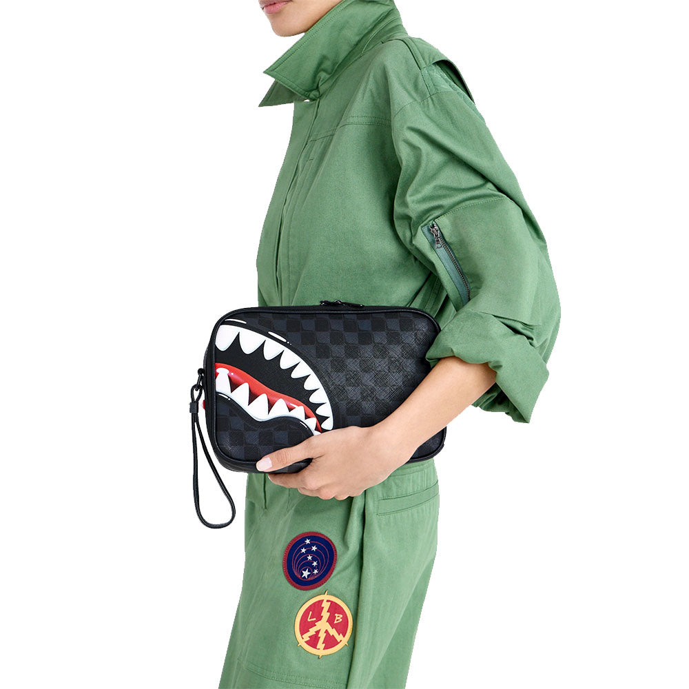 Necessaire SPRAYGROUND stampa Sharks in Paris Balloon Black