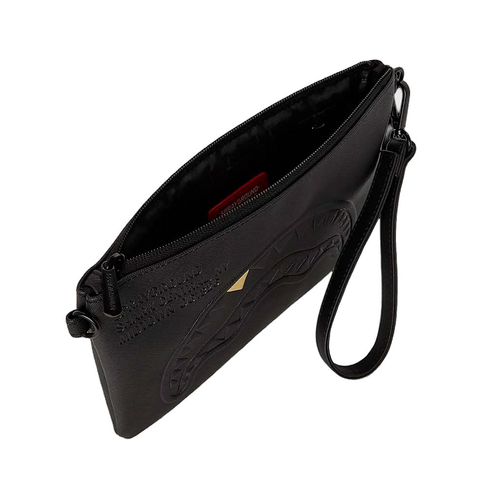 Pochette con Tracolla SPRAYGROUND stampa Blacked Out Embossed Gold Tooth