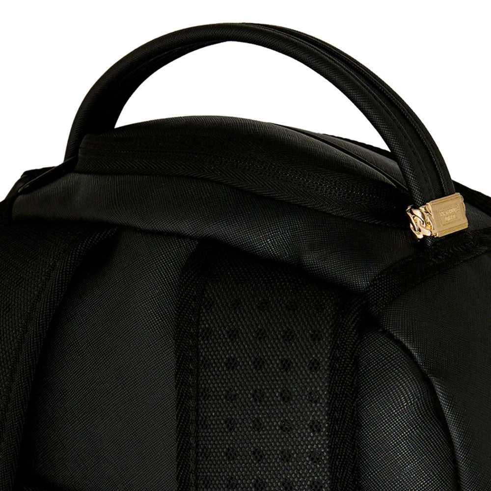 Sprayground Shark Central Embossed Black Nylon Rucksack – Unisex, Schwarz