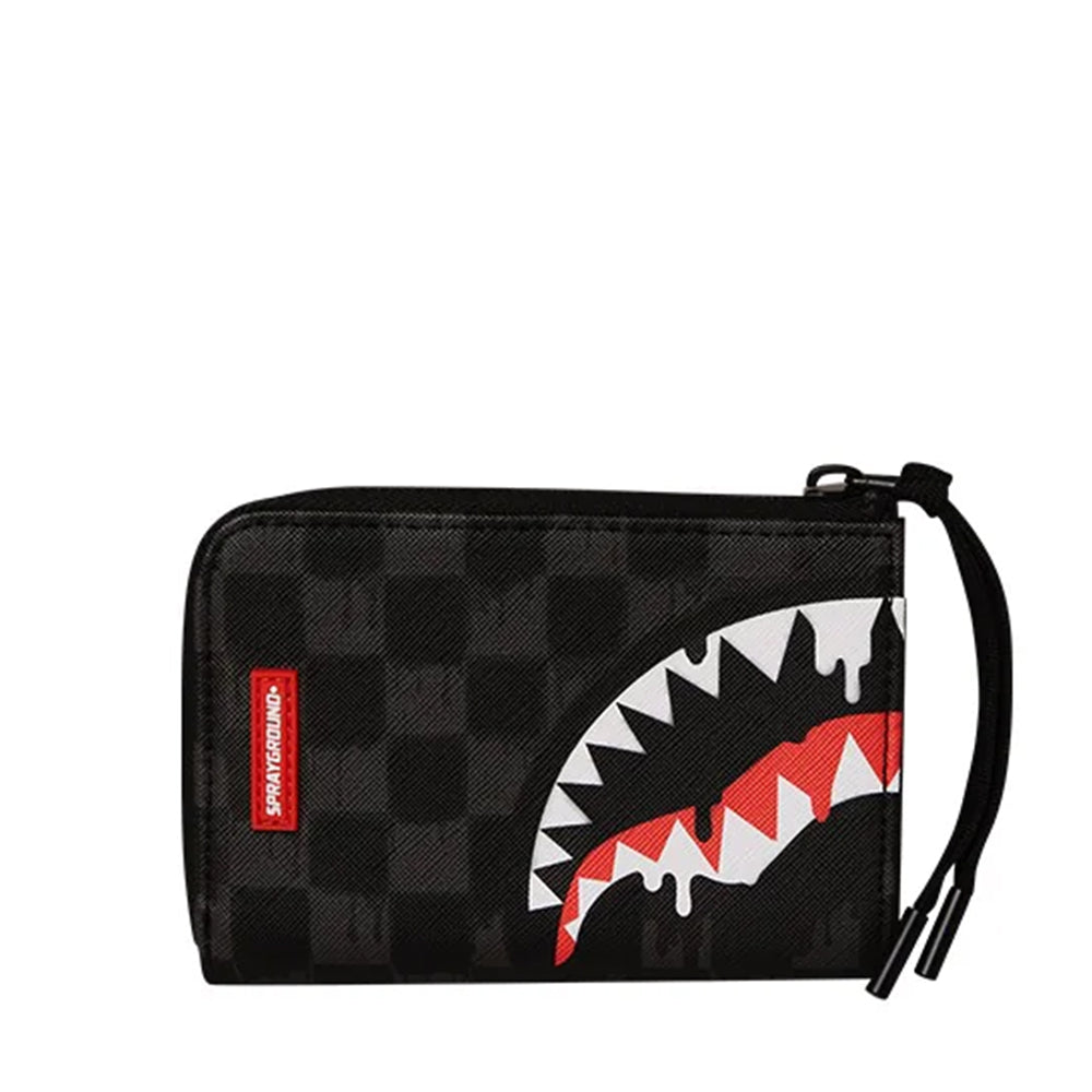 Portafoglio Piccolo con Zip SPRAYGROUND stampa Dripping Sharks in Paris
