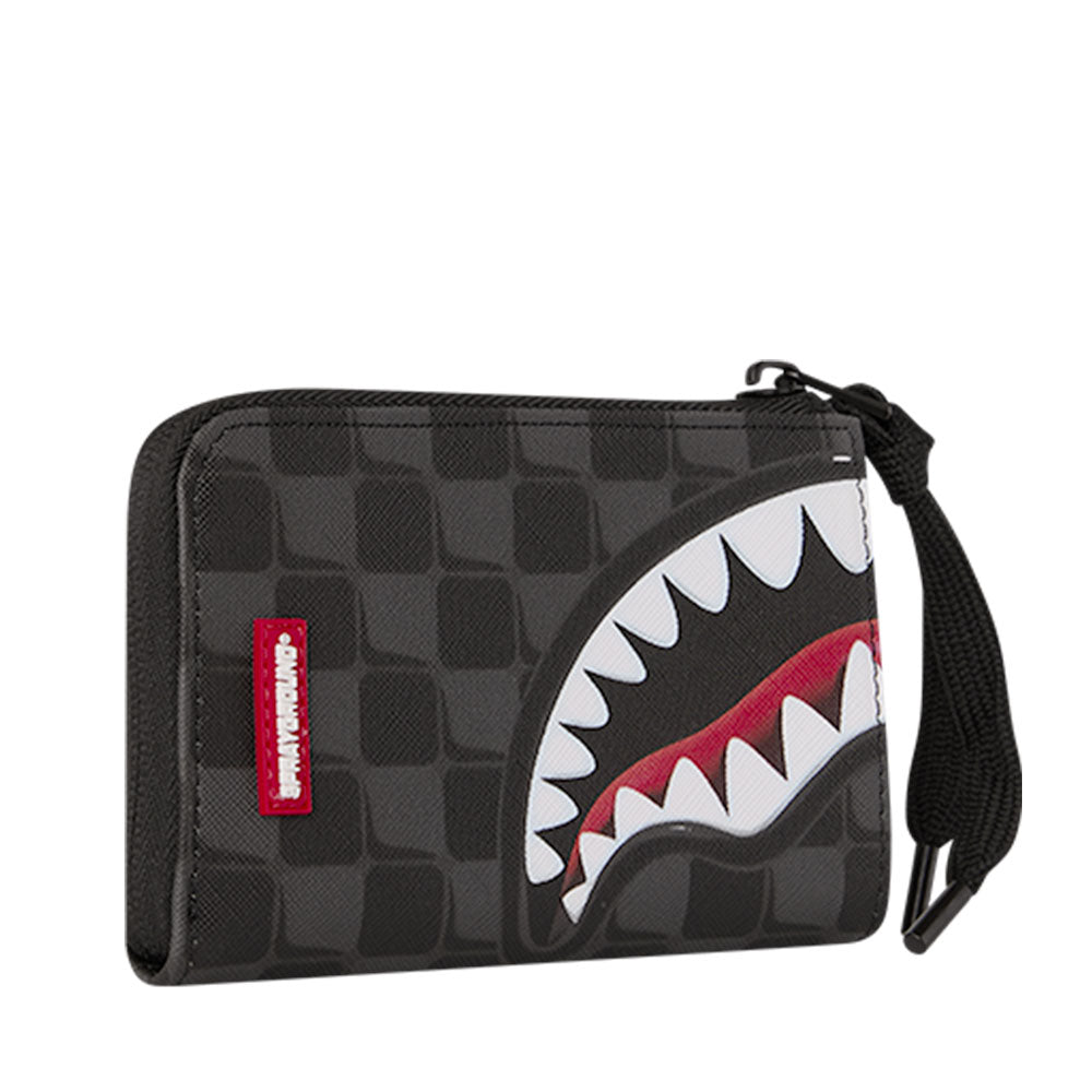 Portafoglio Piccolo con Zip SPRAYGROUND stampa Sharks in Paris Balloon Black