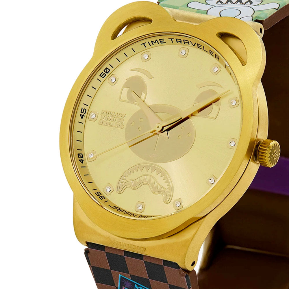 Orologio Uomo SPRAYGROUND linea Gold Global Mogul Watch