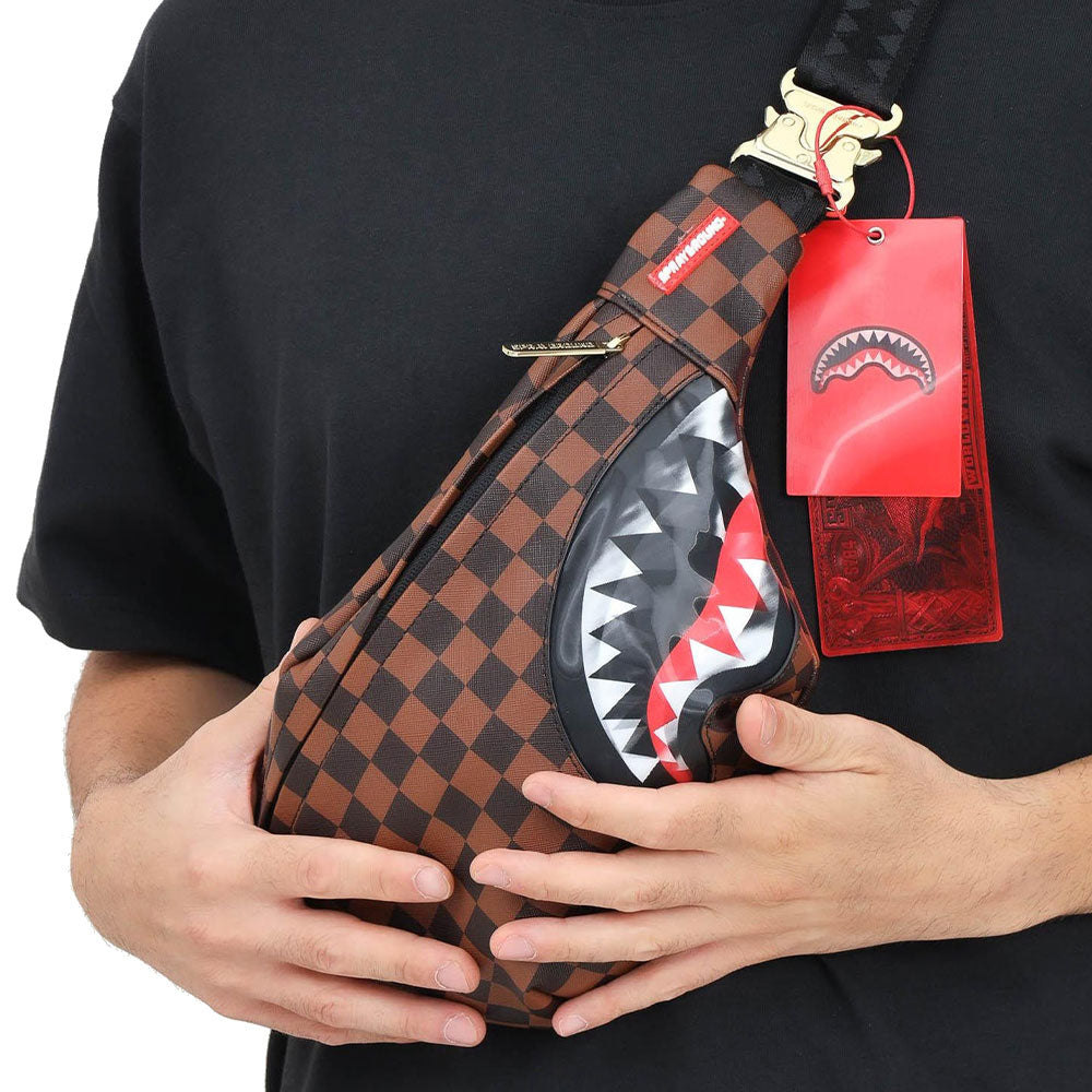 SPRAYGROUND Herren-Gürteltasche Sip Lenticular Chomp Print