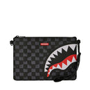 SPRAYGROUND Handgelenktasche mit Drip Check Shark-Aufdruck