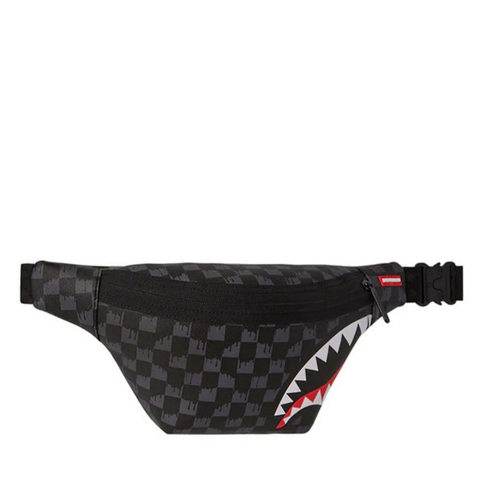 SPRAYGROUND Herren-Gürteltasche Drip Check Shark Print