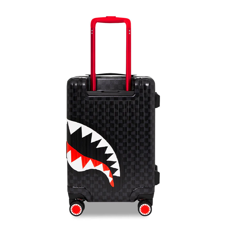 Sprayground Starrer Kabinentrolley mit 4 Rädern, Drip Check Shark Print