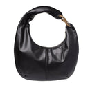 Borsa Donna Hobo Large BORBONESE linea Infinite in Pelle di Vitello Nappato Nero