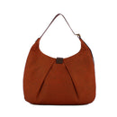 BORBONESE Große Hobo-Damentasche Cortina-Linie aus Op Tabasco-Stoff