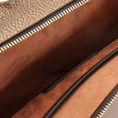 Camera Case Donna Media BORBONESE linea Road in Tela Rivestita stampa OP Naturale e Pelle Nera