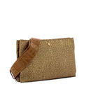 Borsa Donna a Tracolla BORBONESE linea Eco Line Small in Tessuto OP Beige Brown