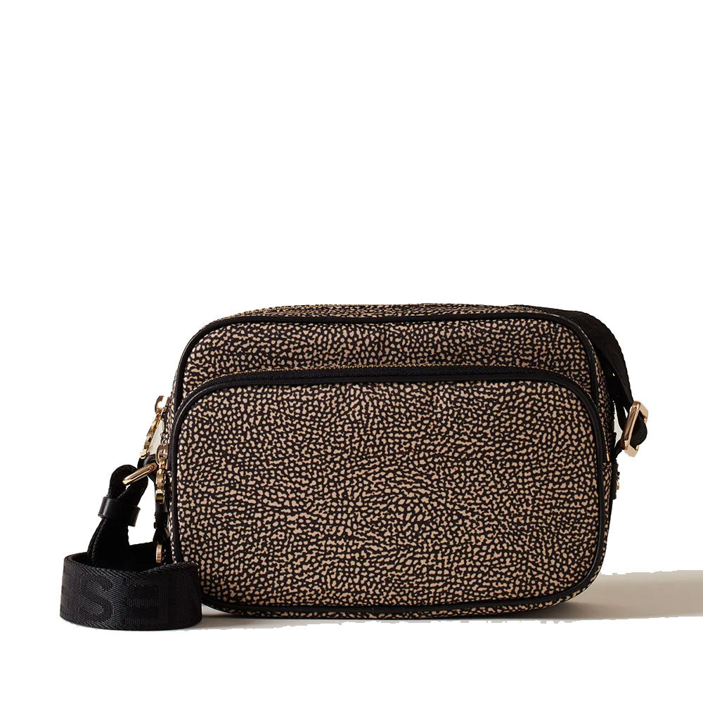 Tracolla Universale Larga 5 Cm Stampa Zebra Nera | Cinturione Regolabile Con Moschettoni Oro Per Borse