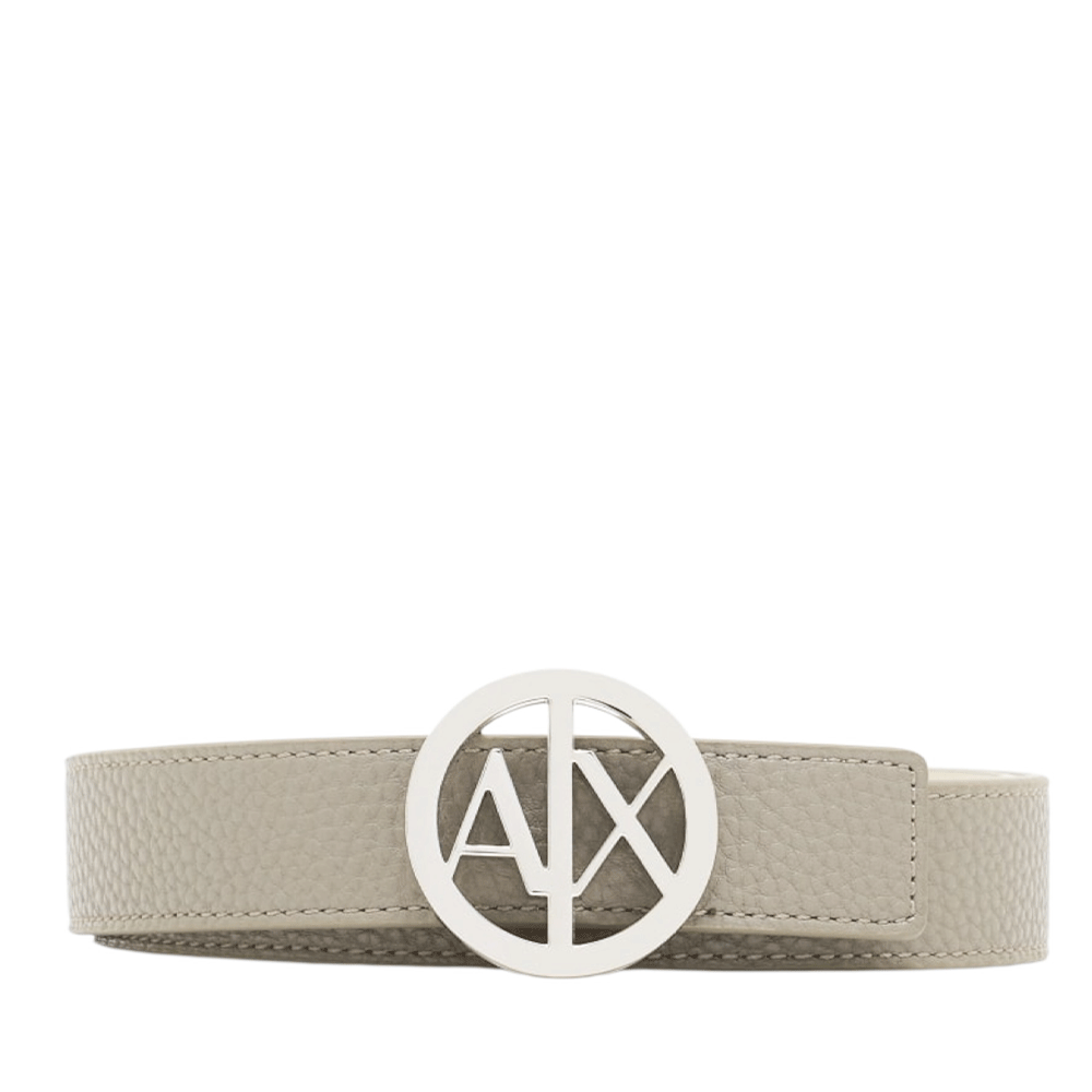 Cintura Donna ARMANI EXCHANGE Reversibile con Fibbia Tonda Colore Brown Bass - Valley