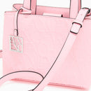 ARMANI EXCHANGE Damenhandtasche mit Schultergurt, glänzende Sonnenuntergangsfarbe, kleine Größe