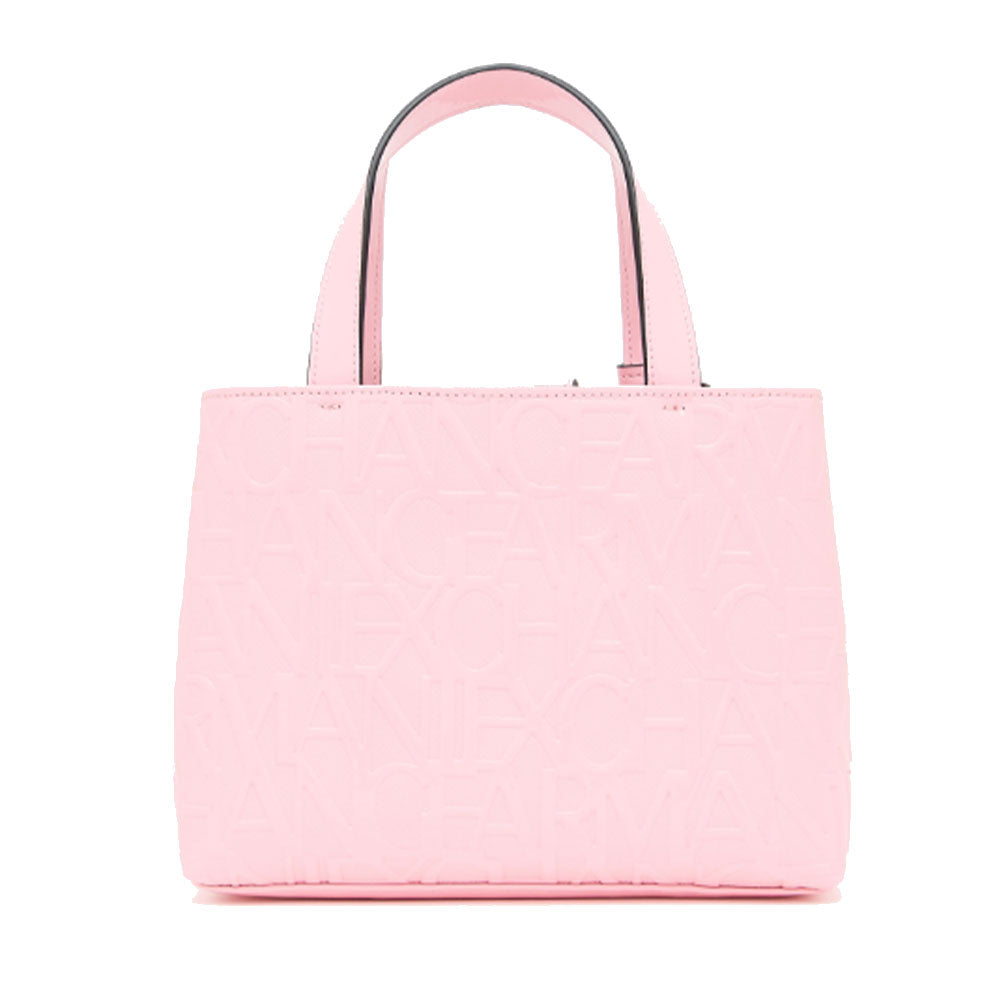 ARMANI EXCHANGE Damenhandtasche mit Schultergurt, glänzende Sonnenuntergangsfarbe, kleine Größe